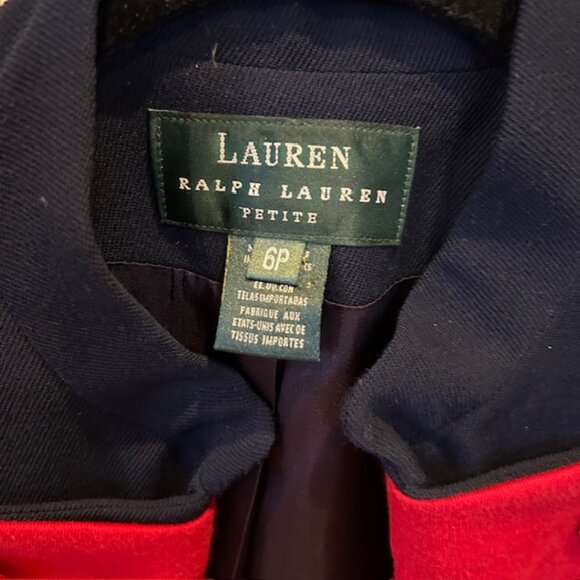 Lauren Ralph Lauren Military wool Jacket Blazer 6P - Picture 2 of 9
